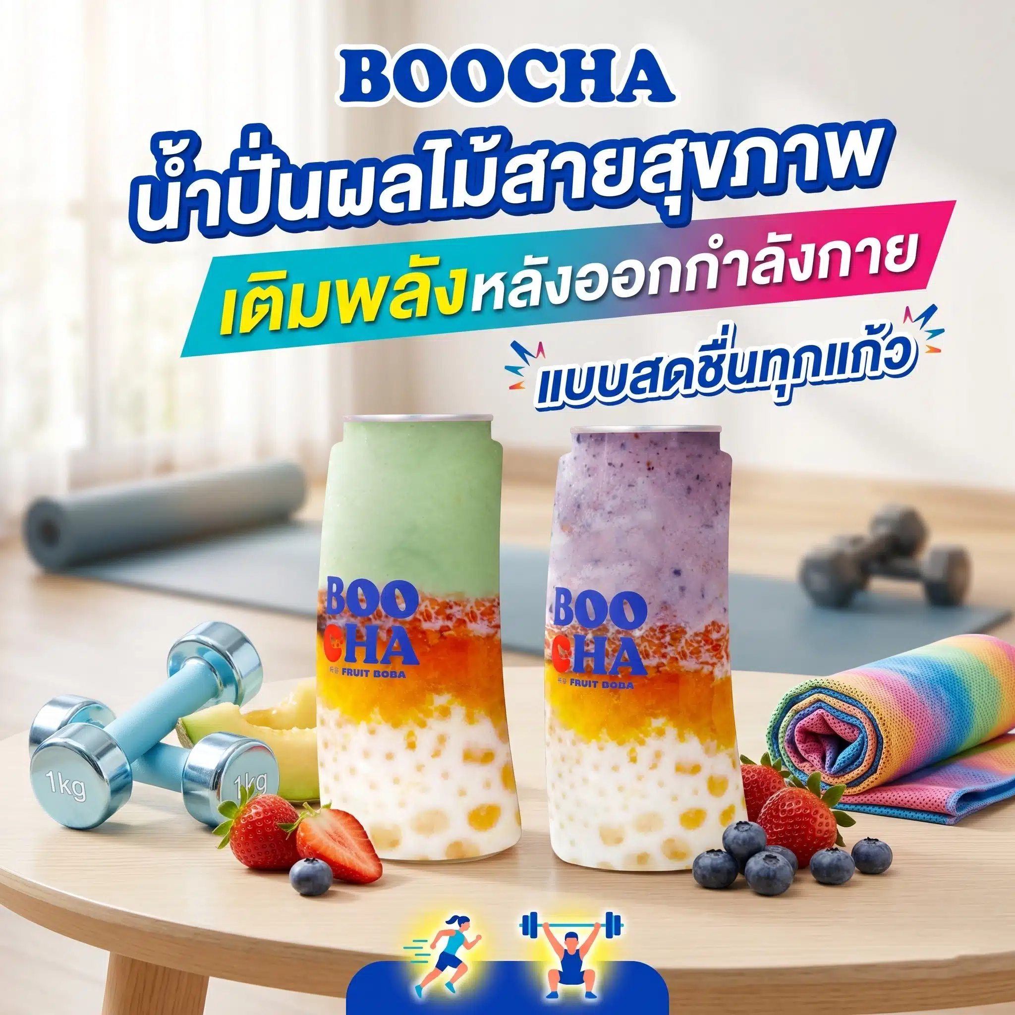 Rasheed Boocha น้ำปั่นผลไม้สายสุขภาพ BOOCHA ที่สายออกกำลังกายไม่ควรพลาด