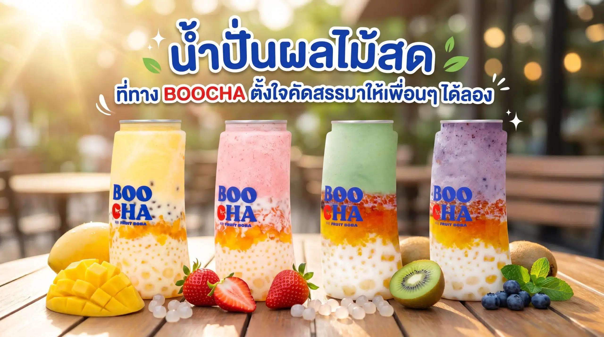 น้ําปั่นผลไม้สด